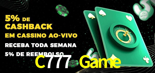 Promoções do cassino ao Vivo C777 Game